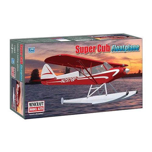 1:48 PIPER SUPR CUB FLT PLANE W/