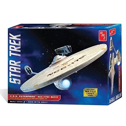 Kit de plastimodelismo para montar e pintar STAR TREK USS ENTERPRISE NCC-1701 REFIT - escala 1/537