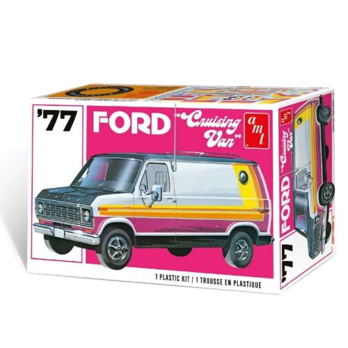 Kit de plastimodelismo para montar e pintar 1977 FORD CRUISING VAN - escala 1/25