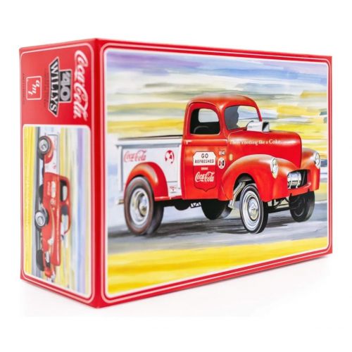 Kit de plastimodelismo para montar e pintar 1940 WILLYS PICKUP GASSER (COCA-COLA) - escala 1/25