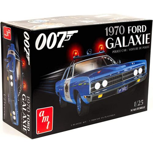 Kit de plastimodelismo para montar e pintar 1970 FORD GALAXIE POLICE CAR (JAMES BOND) – escala 1/25