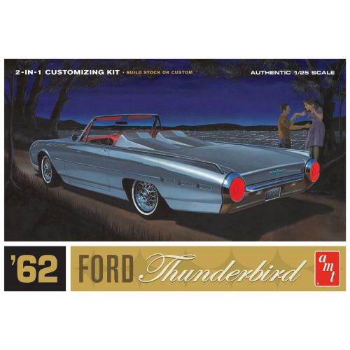 Kit de plastimodelismo para montar e pintar 1962 FORD THUNDERBIRD - escala 1/25