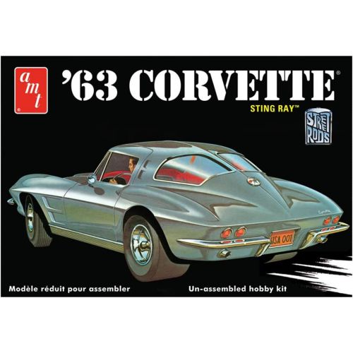 Kit de plastimodelismo para montar e pintar 1963 CHEVY CORVETTE - escala 1/25