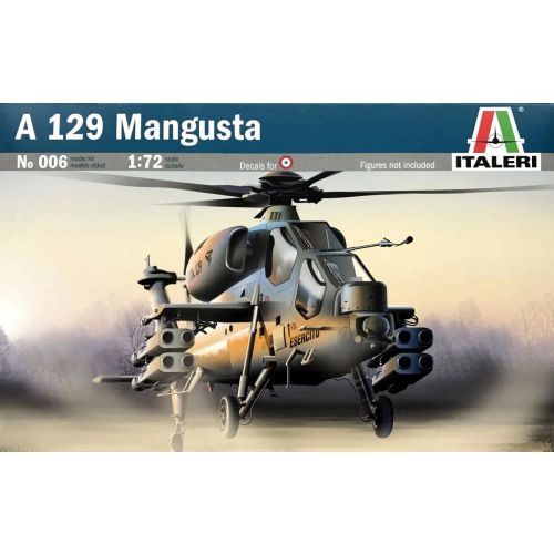 Kit de plastimodelismo para montar e pintar A-129 MANGUSTA - escala 1/72