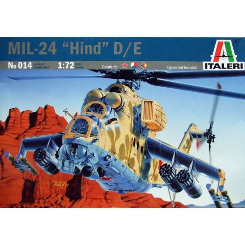 Kit de plastimodelismo para montar e pintar MIL-24 HIND D/E - escala 1/72