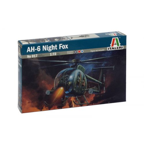 Kit de plastimodelismo para montar e pintar AH-64 NIGHT FOX - escala 1/72