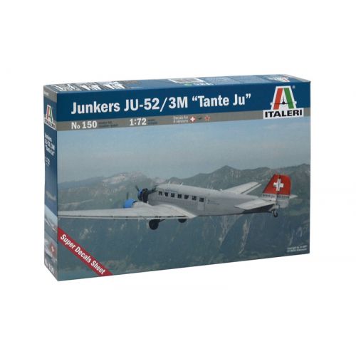 Kit de plastimodelismo para montar e pintar JUNKERS JU - 52/3M ''TANTE JU'' - escala 1/72