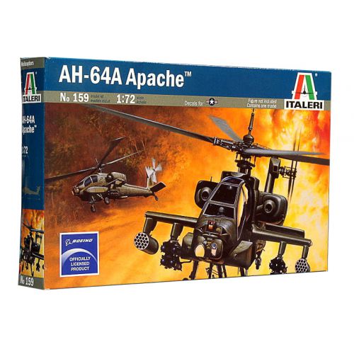 Kit de plastimodelismo para montar e pintar AH-64 APACHE - escala 1/72