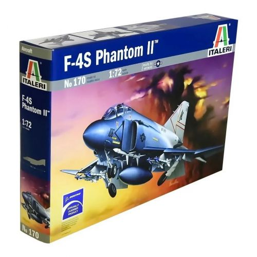 Kit de plastimodelismo para montar e pintar F-4 S PHANTOM - escala 1/72