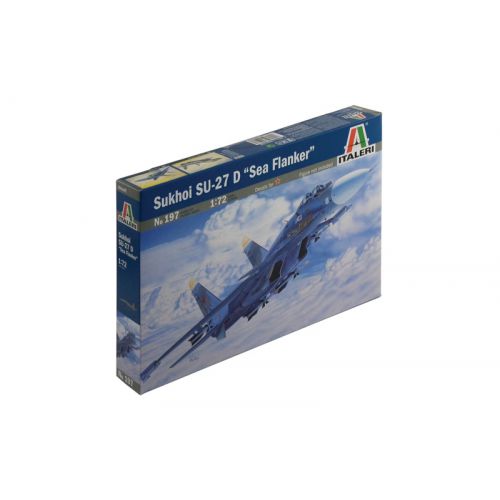 Kit de plastimodelismo para montar e pintar SU-27D SEA FLANKER - escala 1/72