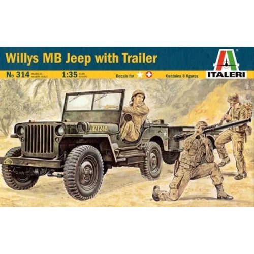 Kit de plastimodelismo para montar e pintar JEEP - escala 1/35