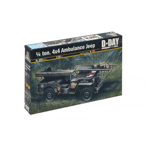 Kit de plastimodelismo para montar e pintar AMBULANCE JEEP - escala 1/35