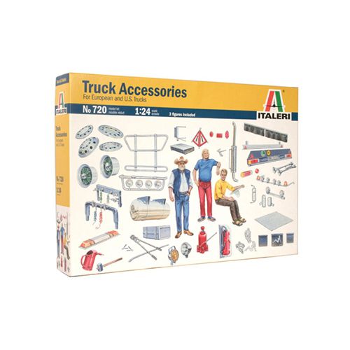Kit de plastimodelismo para montar e pintar ACESSÓRIOS PARA CAMINHÕES - escala 1/24