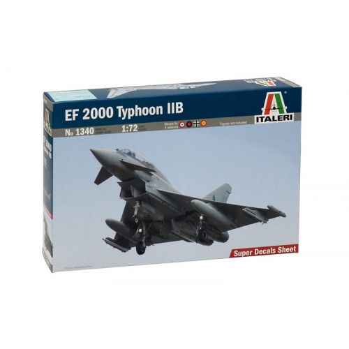 Kit de plastimodelismo para montar e pintar EF-2000 THYPOON IIB EUROFIGHTER (TWINSEATER) – escala 1/72