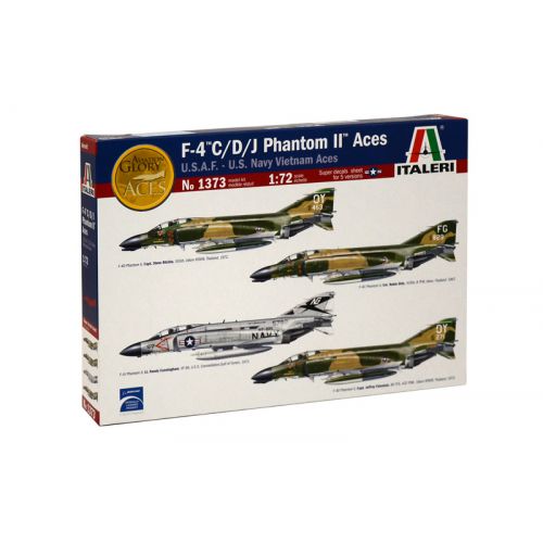 Kit de plastimodelismo para montar e pintar F-4 C/D/J PHANTOM II ACES USAF – US VIETNAM ACES – escala 1/72