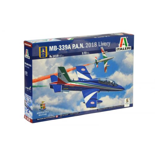 Kit de plastimodelismo para montar e pintar MB-339A P.A.N. 2018 LIVERY – escala 1/72