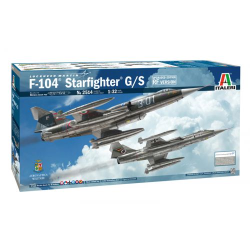 Kit de plastimodelismo para montar e pintar LOCKHEED MARTIN F-104 STARFIGHTER G/S – escala 1/32