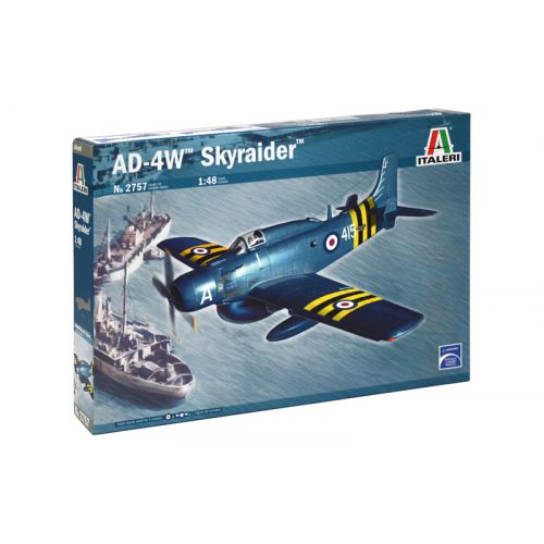 Kit de plastimodelismo para montar e pintar AD-4W SKYRAIDER – escala 1/48