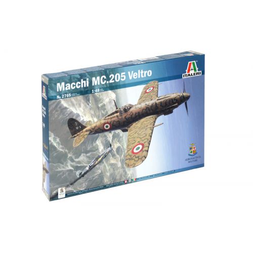 Kit de plastimodelismo para montar e pintar MACCHI MC.205 VELTRO – escala 1/48