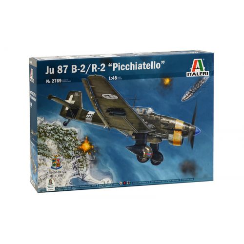 Kit de plastimodelismo para montar e pintar JU-87 B-2/R-2 PICCHIATELLO – escala 1/48