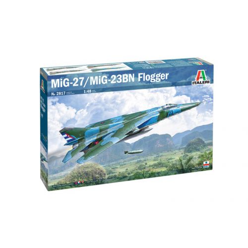 Kit de plastimodelismo para montar e pintar MIG-27 / MIG-23BN FLOGGER – escala 1/48
