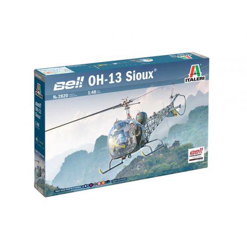 Kit de plastimodelismo para montar e pintar BELL OH-13 SIOUX – escala 1/48