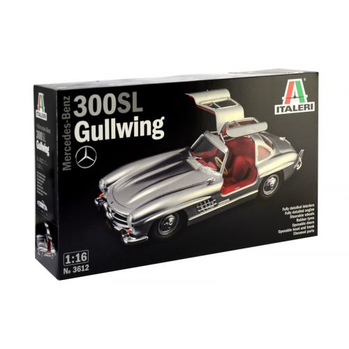 Kit de plastimodelismo para montar e pintar MERCEDES BENZ 300SL GULLWING – escala 1/16
