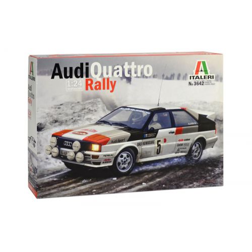 Kit de plastimodelismo para montar e pintar AUDI QUATTRO RALLY - escala 1/24