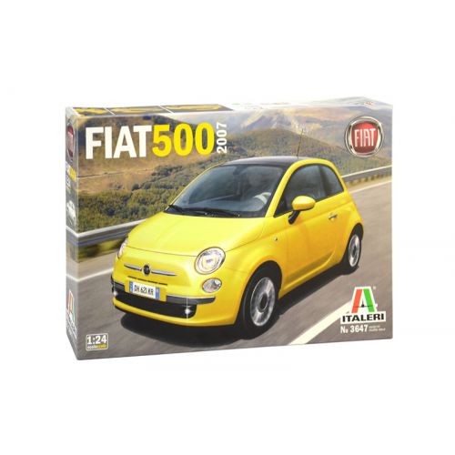 Kit de plastimodelismo para montar e pintar FIAT 500 (2007) – escala 1/24