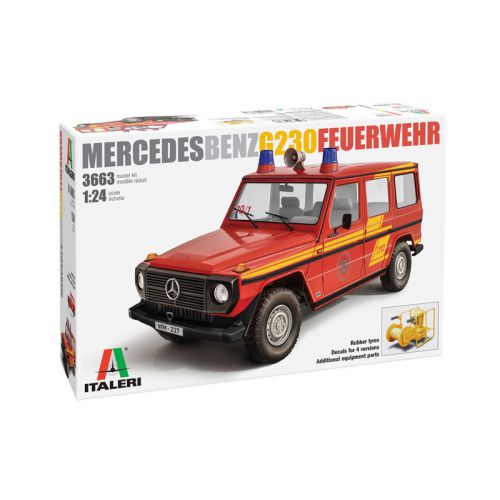 Kit de plastimodelismo para montar e pintar MERCEDES BENZ G230 FEUERWEHR – escala 1/24