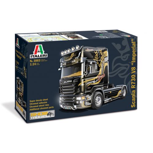 Kit de plastimodelismo para montar e pintar SCANIA R730 V8 TOPLINE IMPERIAL – escala 1/24