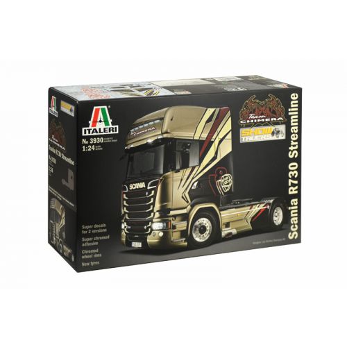 Kit de plastimodelismo para montar e pintar SCANIA R730 STREAMLINE TEAM CHIMERA – escala 1/24