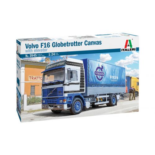 Kit de plastimodelismo para montar e pintar VOLVO F16 GLOBETROTTER CANVAS TRUCK – escala 1/24