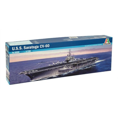 Kit de plastimodelismo para montar e pintar USS SARATOGA CV-60 – escala 1/720