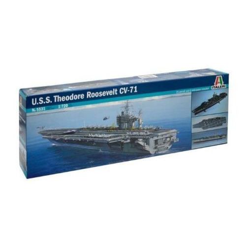 Kit de plastimodelismo para montar e pintar USS THEODORE ROOSEVELT CV-71 – escala 1/720