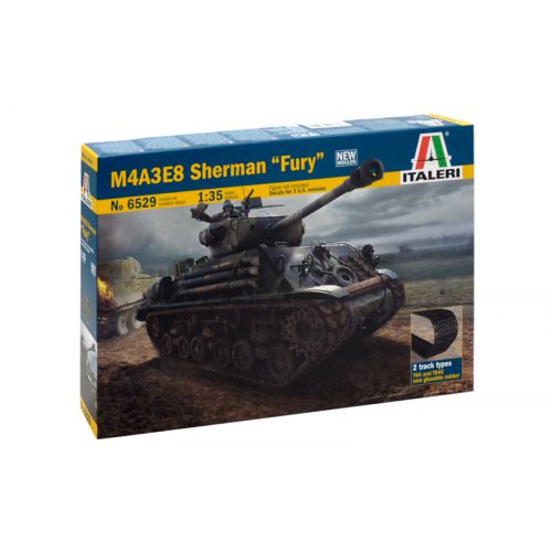 Kit de plastimodelismo para montar e pintar M4A3E8 SHERMAN FURY- escala 1/35