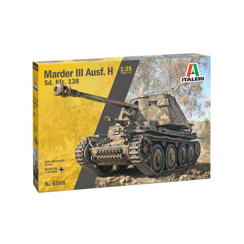 Kit de plastimodelismo para montar e pintar MARDER III AUSF. H SD.KFZ.138 – escala 1/35