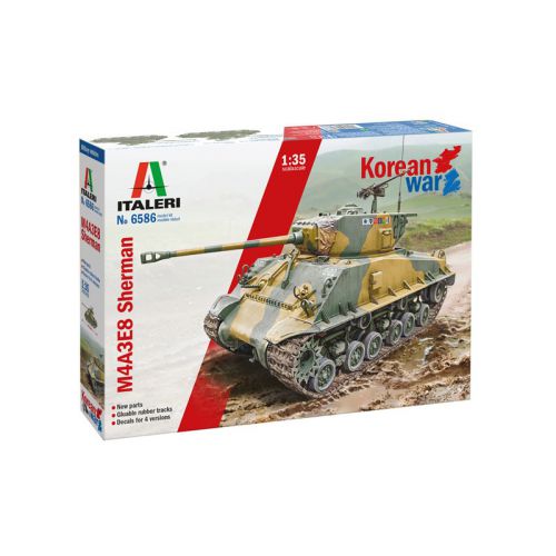 Kit de plastimodelismo para montar e pintar M4A3E8 SHERMAN (KOREAN WAR) – escala 1/35
