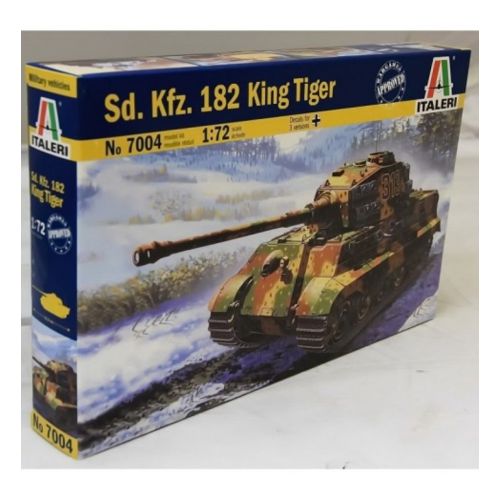Kit de plastimodelismo para montar e pintar KING TIGER – escala 1/72