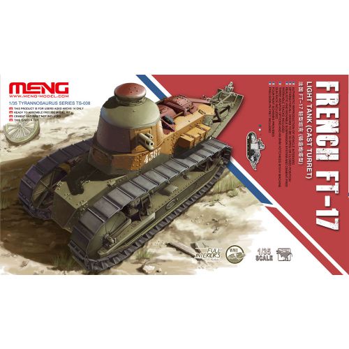 Kit para montar e pintar - FRENCH FT-17 TANK CAST TURR – escala 1/35