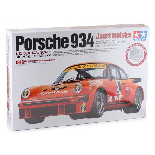 Kit de plastimodelismo para montar e pintar PORSCHE 934 JAGERMEISTER - escala 1/12