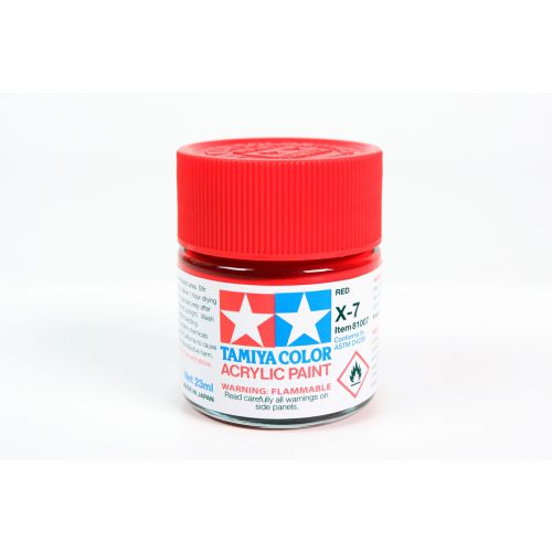 TAMIYA: Tinta Acrílica X-7 VERMELHO – 23ml