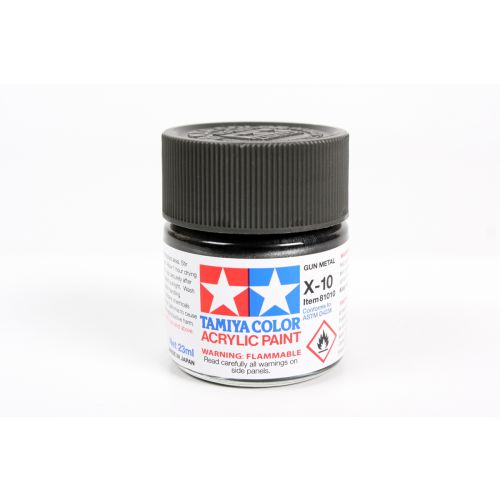 TAMIYA: Tinta Acrílica X-10 GUN METAL – 23ml
