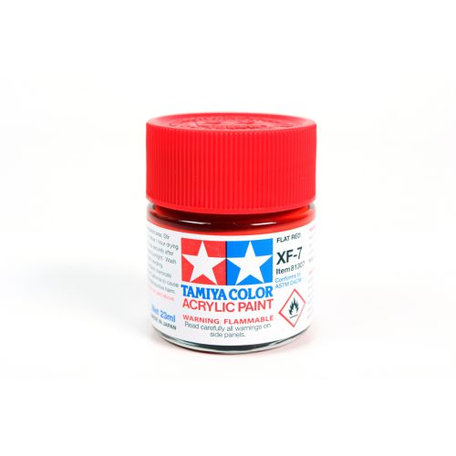 TAMIYA: Tinta Acrílica XF-7 VERMELHO LISO – 23ml