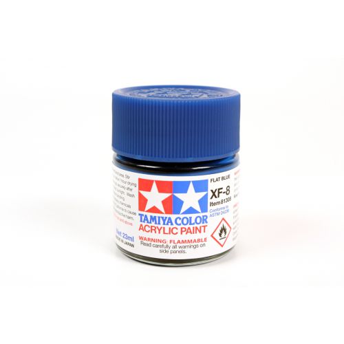 TAMIYA: Tinta Acrílica XF-8 AZUL LISO – 23ml