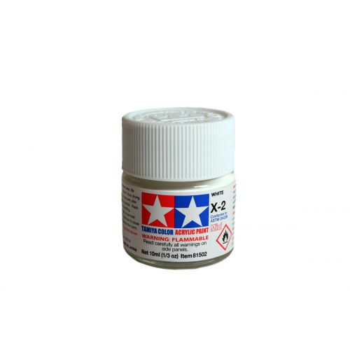 TAMIYA: Tinta Acrílica Mini X-2 BRANCO – 10ml