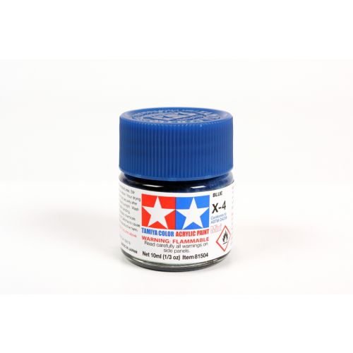 TAMIYA: Tinta Acrílica Mini X-4 AZUL – 10ml