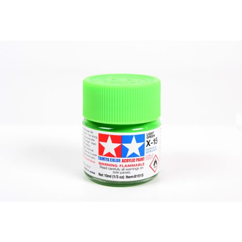 TAMIYA: Tinta Acrílica Mini X-15 VERDE CLARO - 10ml