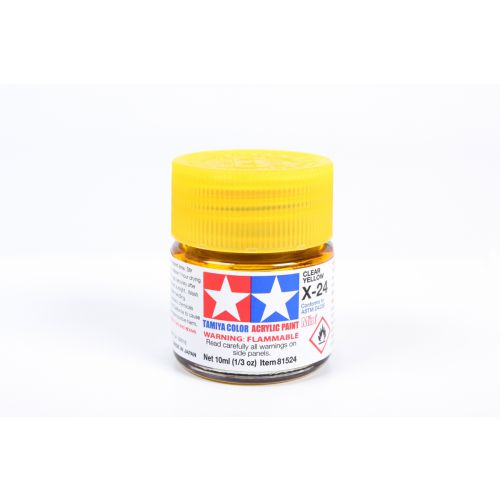 TAMIYA: Tinta Acrílica Mini X-24 AMARELO CLARO - 10ml
