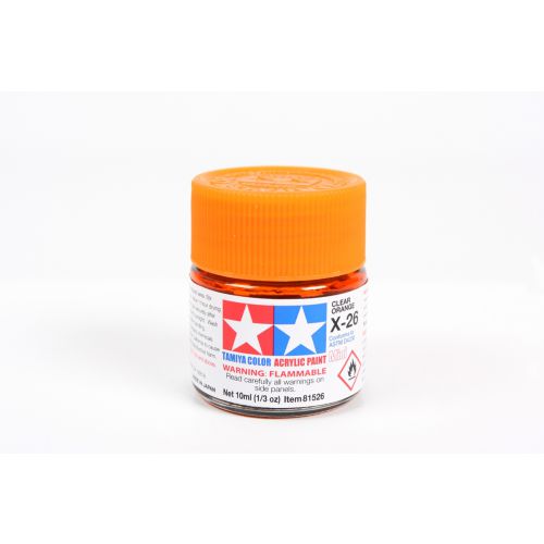 TAMIYA: Tinta Acrílica Mini X-26 LARANJA CLARO - 10ml